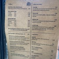 Menu   at The Wildcat in Fort William