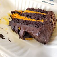 Chocolate orange cake at The Wildcat in Fort William