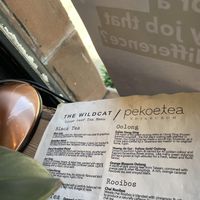 tea options  at The Wildcat in Fort William