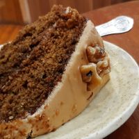 Coffee and walnut cake at The Wildcat in Fort William