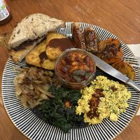 Just passing through Fort William and had a very tasty and hearty Full Scottish Breakfast.  Friendly staff and a nice cafe. #Veganuary at The Wildcat in Fort William