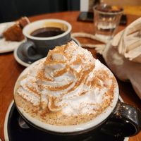 hot chocolate with whipped cream at The Wildcat in Fort William