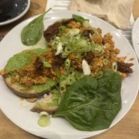 Scrambled tofu on toast  at The Wildcat in Fort William