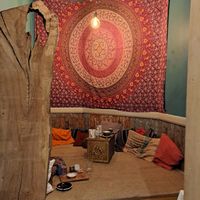 Cute sitting area in back at The Wildcat in Fort William