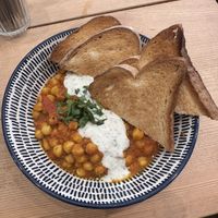 Chana masala and gf bread  at The Wildcat in Fort William