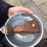 Hazelnut slice at The Wildcat in Fort William