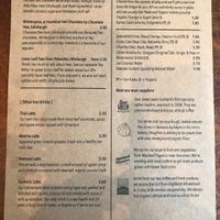 Speisekarte Rückseite at The Wildcat in Fort William