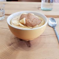 Porridge with Peanut Butter and Banana at The Wildcat in Fort William