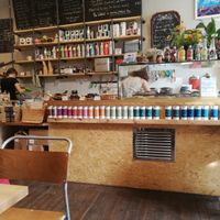 Counter where you can order and pay at The Wildcat in Fort William