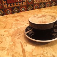 Chai latte with a shot of espresso at The Wildcat in Fort William