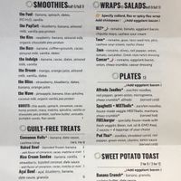 Menu front at The Fuel in Brighton
