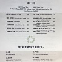 Menu back at The Fuel in Brighton