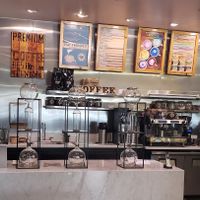 Coffee bar at Kreation Organic Juicery in Pasadena