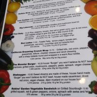 Veggie/vegan menu at Ek's Grill at Ek's Grill in Kelowna