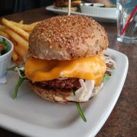 Sheboygan burger at Ek's Grill in Kelowna