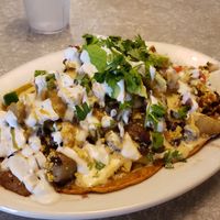 Ranchero Verde. Very spicy! at Red Cup Coffee House in Oklahoma City