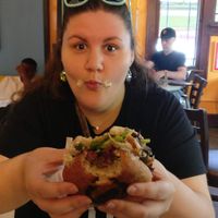 My favorite Mushroom burger ever at Red Cup Coffee House in Oklahoma City