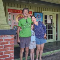 Happy Family at Red Cup Coffee House in Oklahoma City