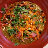 Mahatma's revenge curry at Red Cup Coffee House in Oklahoma City