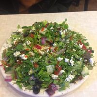 Mediterranean Salad at Red Cup Coffee House in Oklahoma City