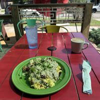 Biscuits and gravy   at Red Cup Coffee House in Oklahoma City