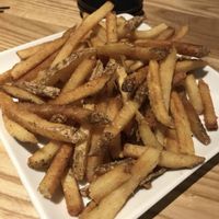 Togarashi fries (vegan without the aioli)  at Tavernakaya in Madison