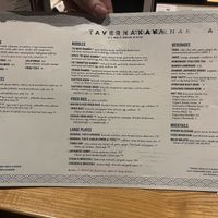 Menu  at Tavernakaya in Madison