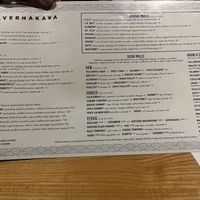 Menu  at Tavernakaya in Madison
