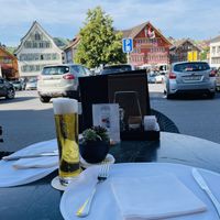 Table outside   at Cafe-Hotel Appenzell in Appenzell