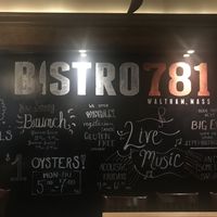 Entrance at Bistro 781 in Waltham