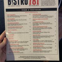 Vegan brunch menu!!! at Bistro 781 in Waltham