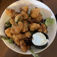 Gluten-free teriyaki cauliflower 😍 with wasabi sauce at Bistro 781 in Waltham