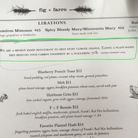 I like their mission and how they share this important aspect of plant-based eating!  at Fig + Farro in Minneapolis