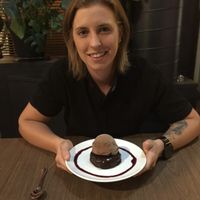 Donut dessert at Fig + Farro in Minneapolis