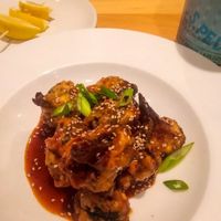 Vegan Korean fried broccoli at Bellwether in Jacksonville