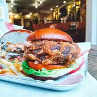 Portobello burger  at The Southsea Village in Portsmouth