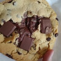 Chocolate Orange stuffed vegan cookie  at Cake Tin in Blackpool