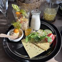 vegan Fruehstueck   at Cafe Hygge in Loerrach