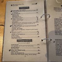 Menu  at Puerto Viejo in Brooklyn