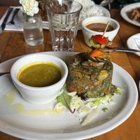 Vegan mofongo with avocado  at Puerto Viejo in Brooklyn
