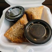 Vegetable Samosas  at Bombay Gardens in Newark