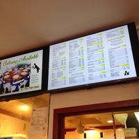 Their menu. Their vegetarian food is vegan. at Genesis in Jamaica