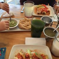 Flautas de barbacoa y de papa at Vege Taco in Mexico City