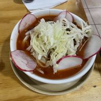 Pozole de zetas   at Vege Taco in Mexico City