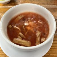 Tortilla soup   at Vege Taco in Mexico City