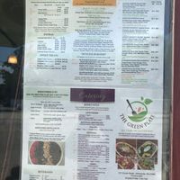Menu as of 8/8/20 at The Green Plate in Whitinsville