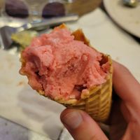 Raspberry sorbet at Parkway Pizza in St Louis Park