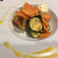 Vegetable tempura at Apriti Sesamo Cucina Naturale Bioenegetico in Parma