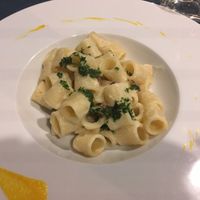 Pasta with cauliflower sauce at Apriti Sesamo Cucina Naturale Bioenegetico in Parma