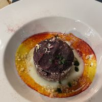 Tortino di Patate e Scalogno all’Aneto con Crema di Finocchi e Nocciole Tostate  at Apriti Sesamo Cucina Naturale Bioenegetico in Parma